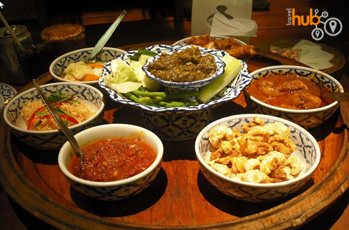 Traditional northern Thai food - kantoke style