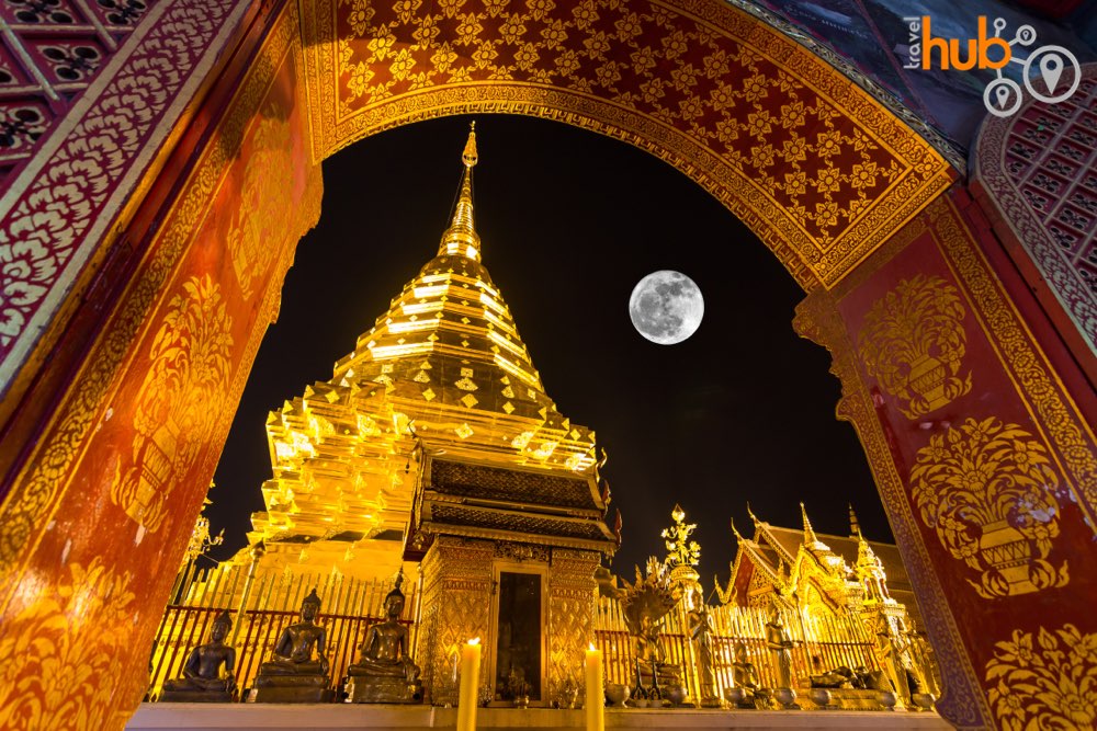 Doi Suthep Temple at night