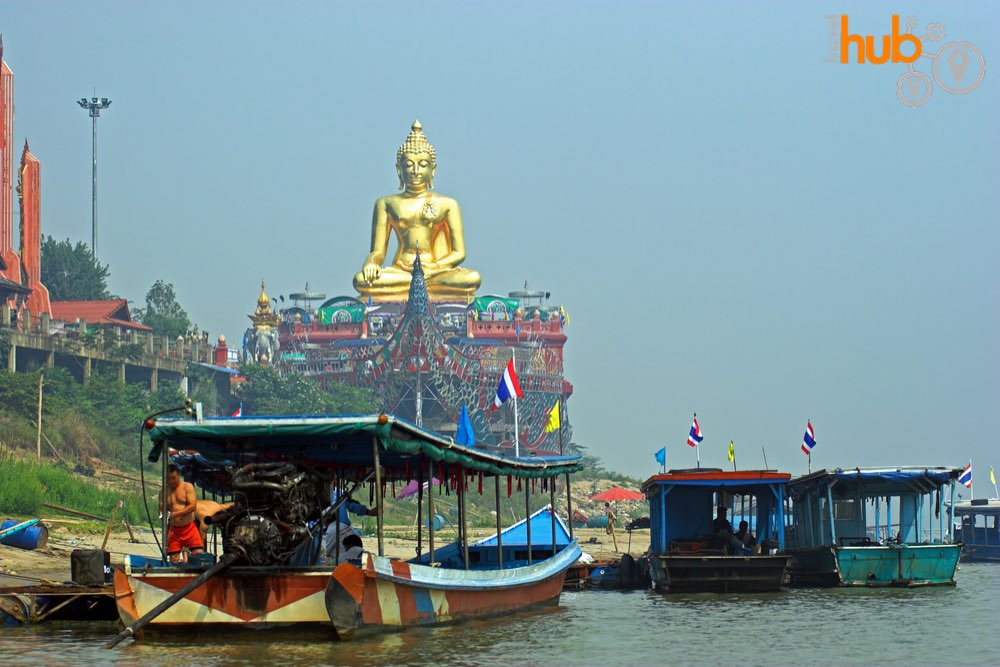 The icon sitting Buddha at the Golden Triangle