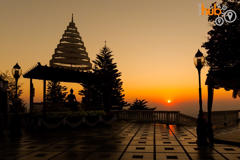 You will visit Doi Suthep in the evening when there are far fewer visitors